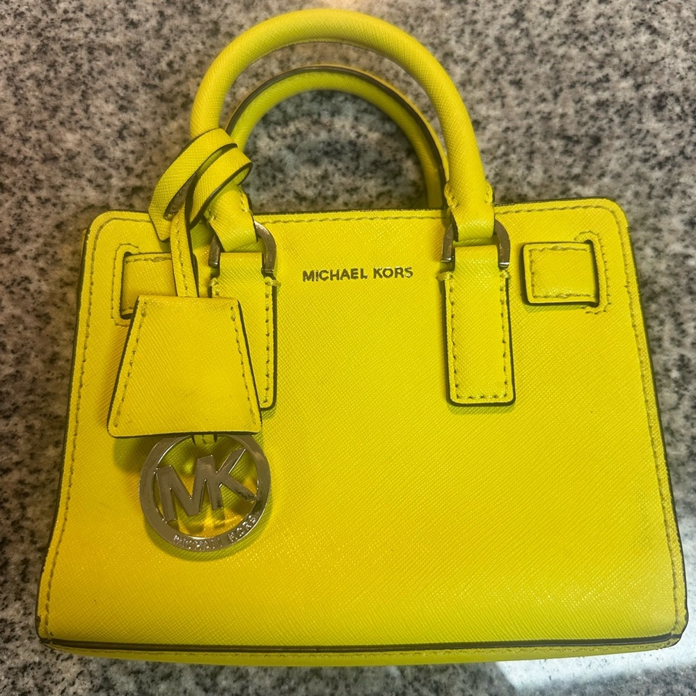 Michael Kors Neon Yellow Mini Bag